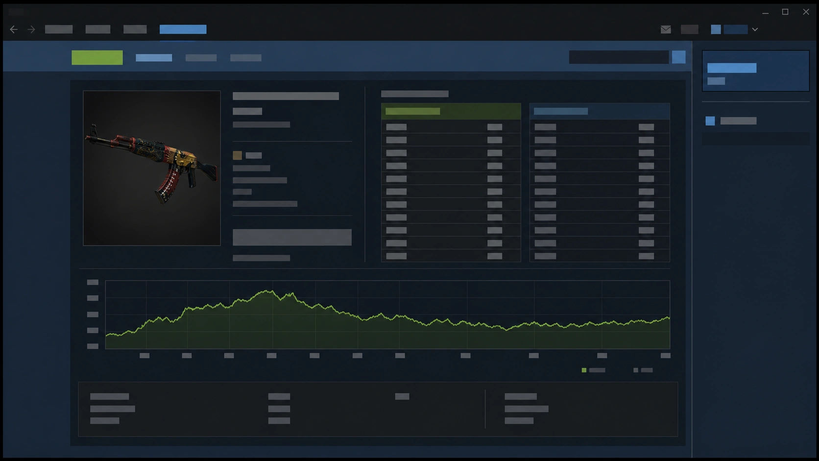一次市场交易完成后,出售所得回到同一张Steam Wallet卡片的画面
