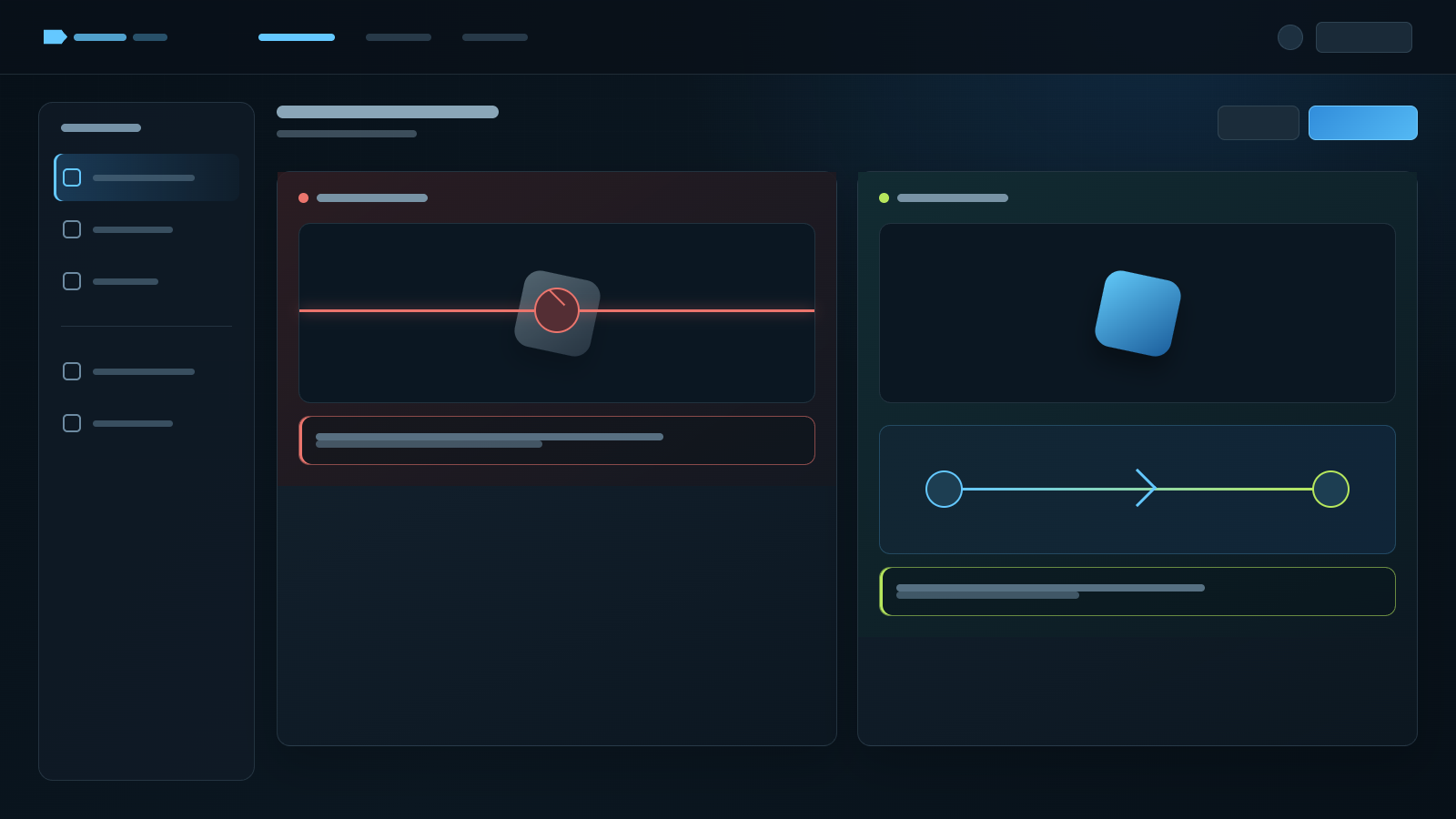 A restriction that blocks the start of a trade beside a hold that delays delivery